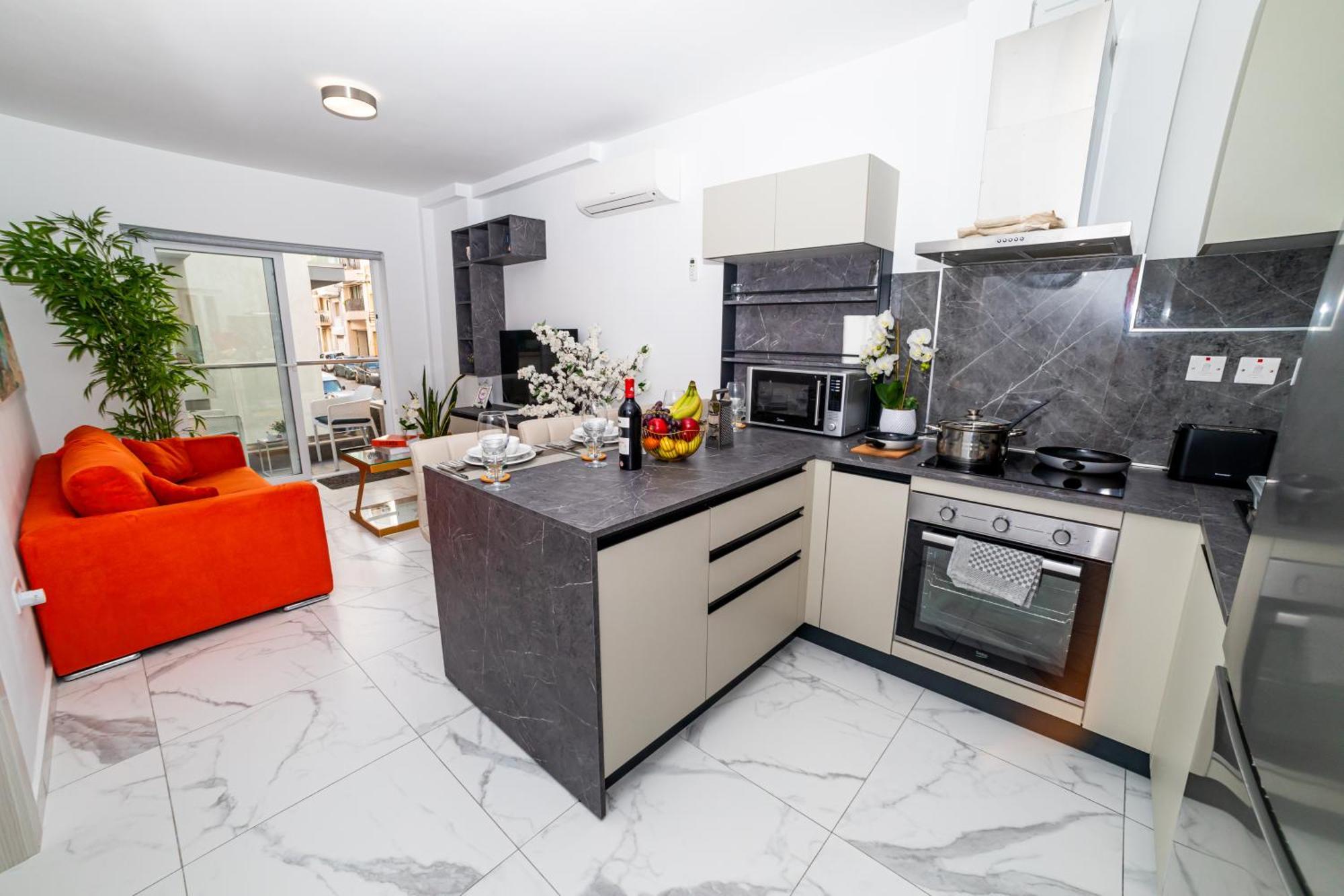 Sea Breeze, Spacious 2-Bedroom Lux Seaside Apartments San Pawl il-Baħar Eksteriør bilde